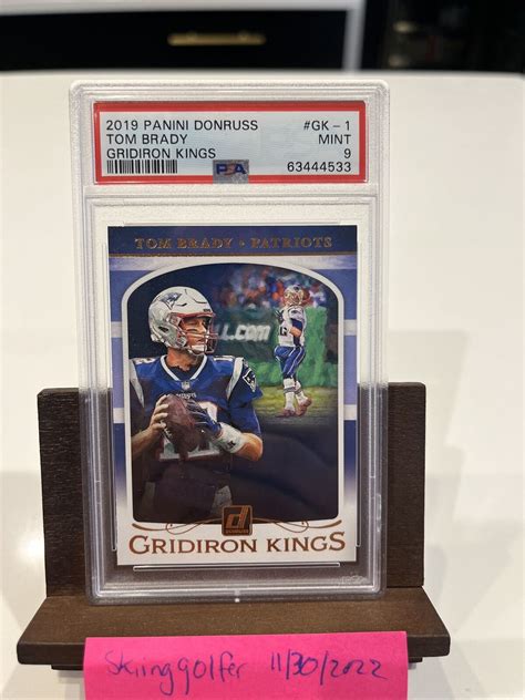 Donruss Tom Brady Gridiron Kings Insert Psa Mint Patriots