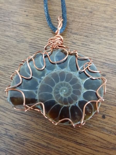 Ammonite Pendant - Tina Osborne's Art & Jewellery