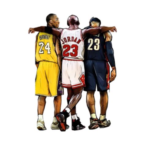 Kobe Bryant X Michael Jordan X Lebron James Nba T Shirt Teepublic