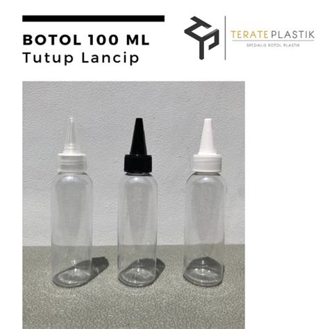 Jual Botol 100ml Bening Tutup Lancip Botol Sanitizer Bandung