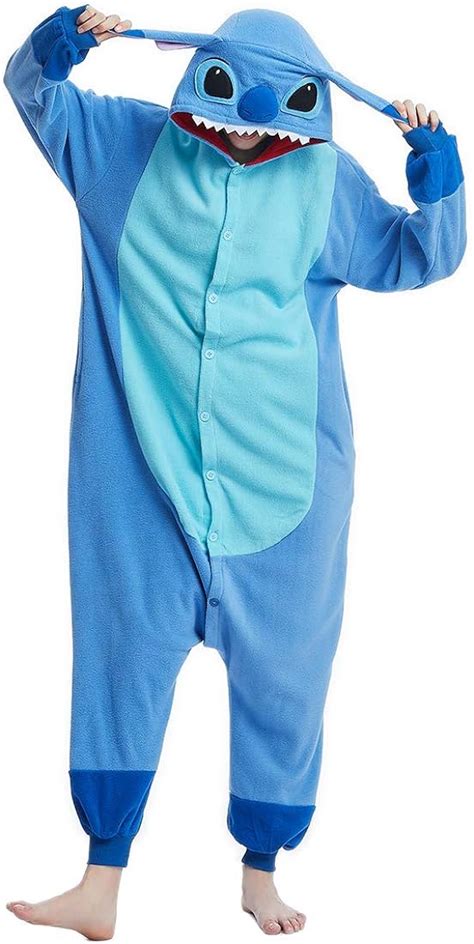 Disney Lilo Stitch Disfraz De Cosplay De Kigurumi Para Adultos Traje