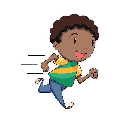 Child Running Vector Stock Illustration - Download Image Now - iStock