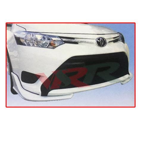 Toyota Vios 3rd Gen 2013 2018 TR D Style Front Skirt Skirting Bumper