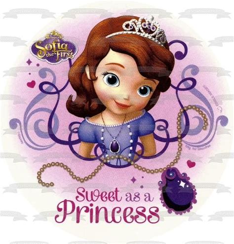 Sofia The First Sweet As A Princess Edible Cake Topper Image Abpid08285 Photo Cake Images