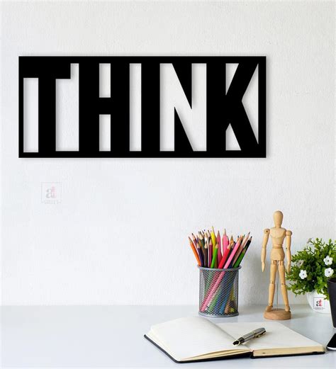 Buy Think Black MDF Wall Art By Art Street At 26 OFF By Art Street