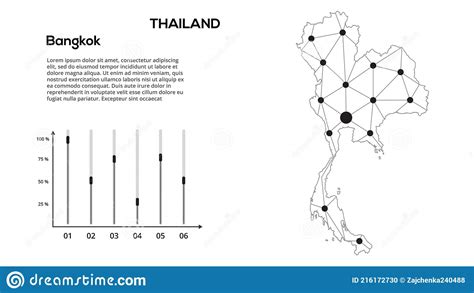 泰国通信网络地图 城市灯光下低多全局地图矢量图像 以线和点的形式绘制地图 向量例证 插画 包括有 社区 互联网 216172730