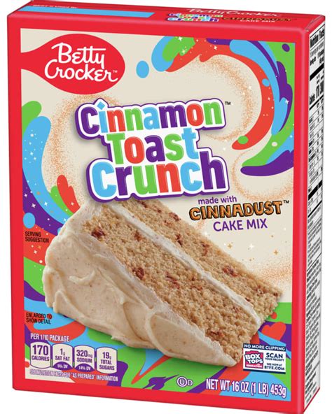 Betty Crocker Releases New Cinnamon Toast Crunch Cake And Baking Mixes