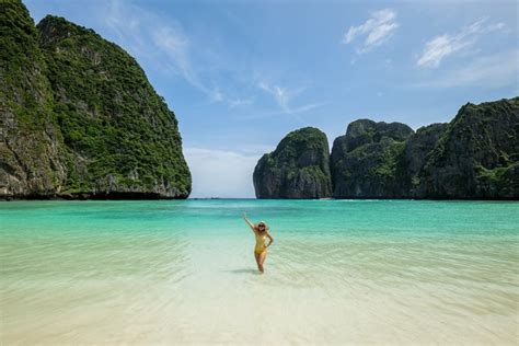 Maya Bay In Thailand The Beach Is Open Phi Phi Leh