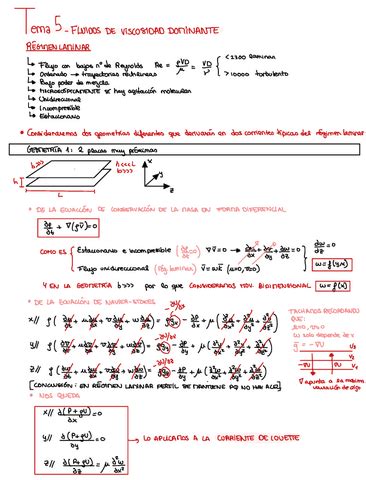 Tema 5 Fluidos De Viscosidad Dominante Pdf