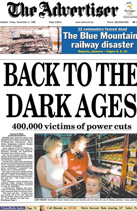 A Blast From South Australias Blackout Past The Advertiser