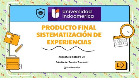 Sistematizaci N De Experiencias Innovadoras