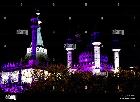 The Brighton Royal Pavilion ice rink Stock Photo - Alamy