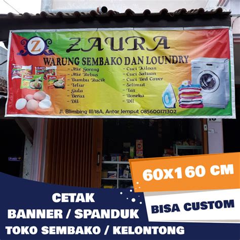 Cetak Banner Toko Sembako Kelontong Spanduk Kios Warung Sembako