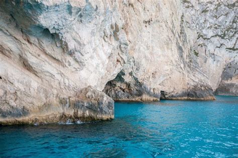 Blue Caves on Zakynthos Island Stock Photo - Image of seaside, speleology: 64010124