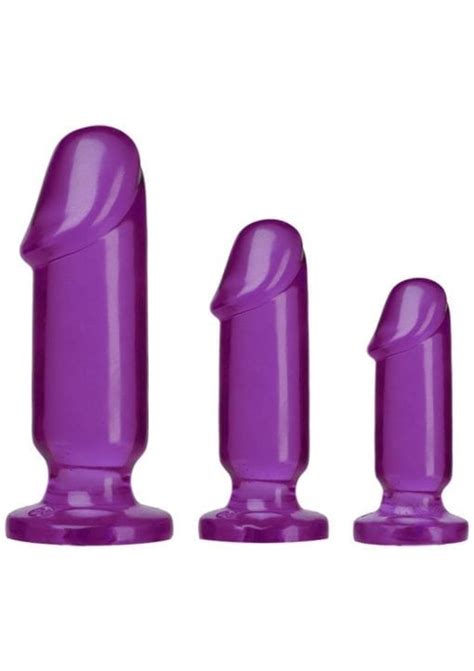 Crystal Jellies Anal Starter Kit Purple Wholesale Adult Toys