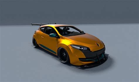 D Renault Megane Rs Wide Body By Kaiser Design Cgtrader