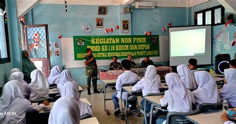 TMMD Ke 118 Kodim Depok Ajak Pelajar SMK Terapkan Nilai Luhur