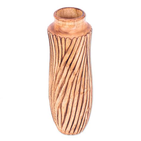 Foundry Select Handmade Solid Wood Table Vase Wayfair