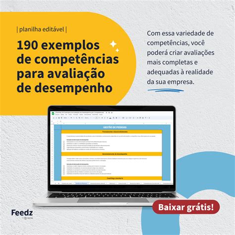 190 exemplos de competências para avaliação de desempenho