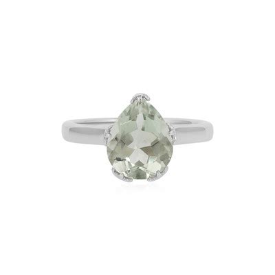 Anello In Argento Con Ametista Verde Wj Gioielli Juwelo