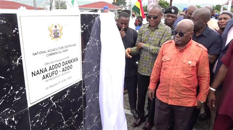 Prez Akufo Addo Inaugurates National Aquaculture Centre And Commercial