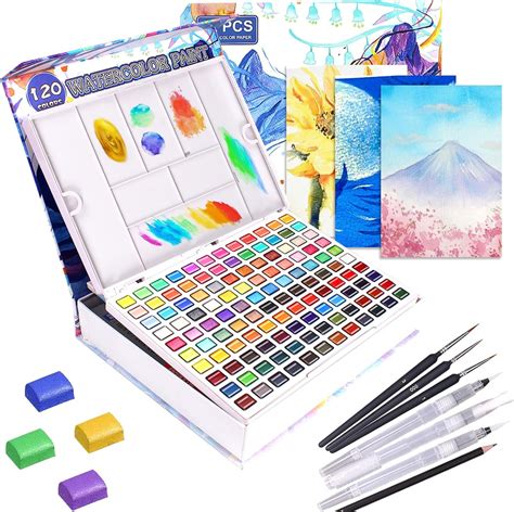 Professionelles Aquarellfarben Set Einschlie Lich