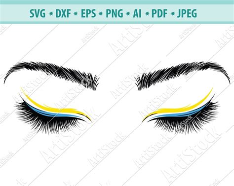 Eyelashes Svg Eyes Svg Beauty Svg Make Up Svg Eye Lashes Etsy