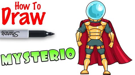 How To Draw Mysterio From Spider Man Far From Home Youtube