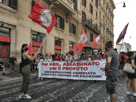 Roma In Piazza Per Adil Ucciso Dal Profitto Contropiano