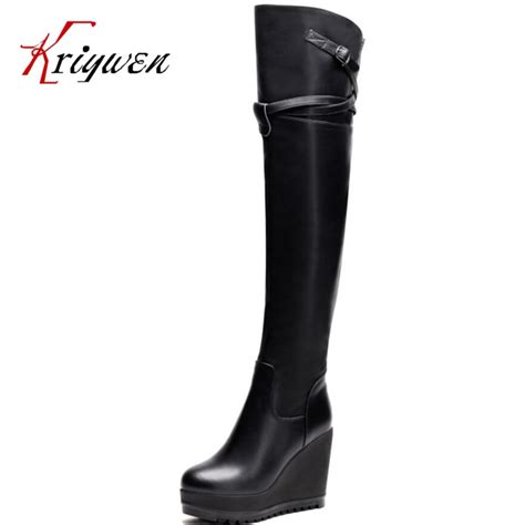 2015 Winter New Fashion Round Toe Over The Knee Boots Women Knight Long