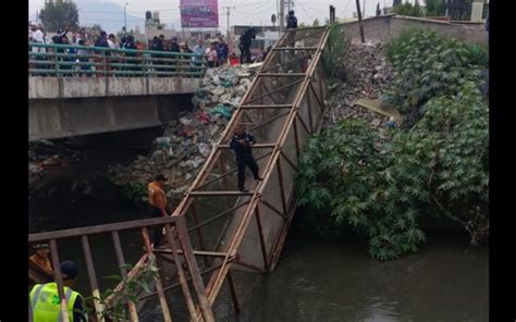 Video Captan El Momento Exacto En El Que Colapsa Puente Peatonal En