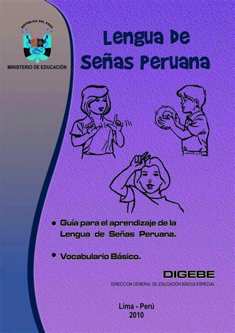 Pdf Guia Para El Aprendizaje De La Lengua De Se As Peruana Y