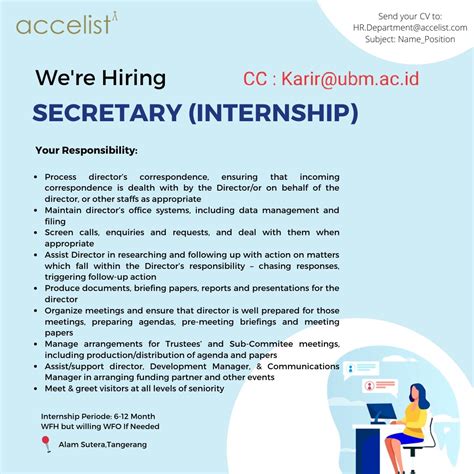 Internship Program Pt Accelist Lentera Indonesia Acc Ubm