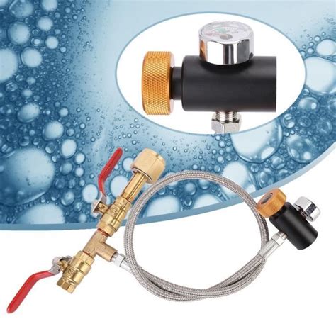 Adaptateur De Remplissage De CO2 Avec Tuyau De TMISHION Double Valve