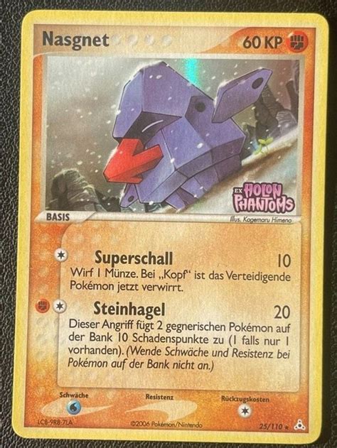 Nasgnet 25 110 Rare Reverse Holo Pokémon EX Holon Phantoms Kaufen auf