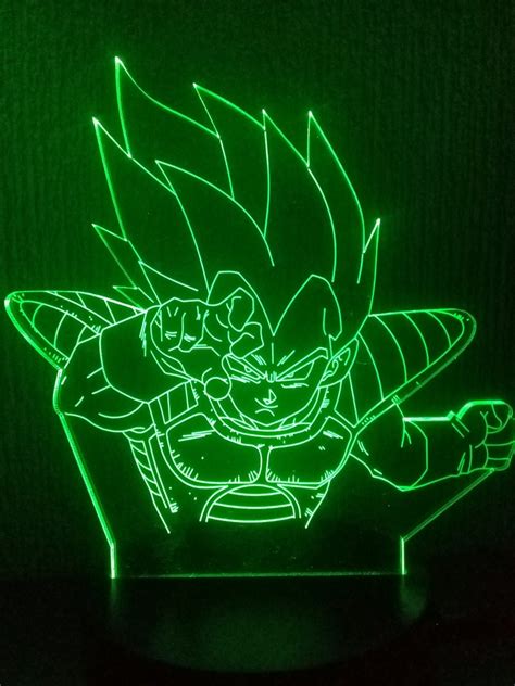 Lampara 3 D Led Vegeta Dragon Ball Z Rgb 7 Colores 349 00 En