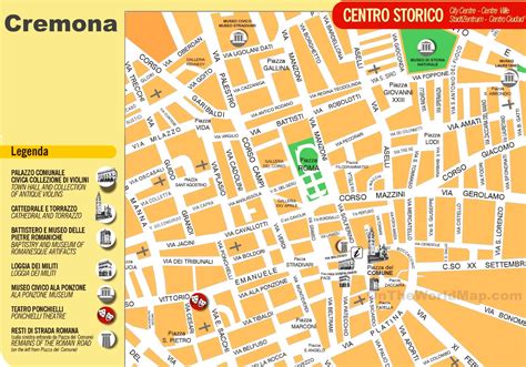 Cremona Old Town Map