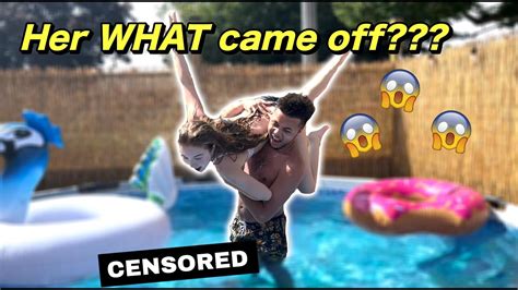 Throwing My Girlfriend In The Pool Prank Youtube