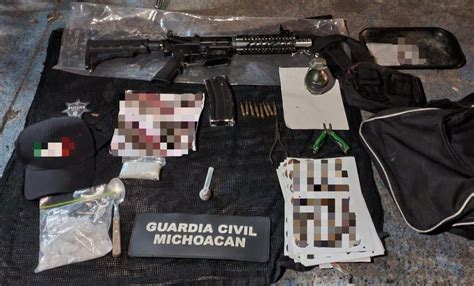 Detiene Gc A 3 Hombres En Uruapan Con Granada Arma Larga Y Droga