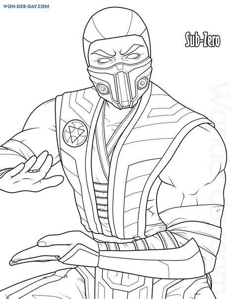 Dibujos De Sub Zero 7 Para Colorear Para Colorear Pintar E Imprimir