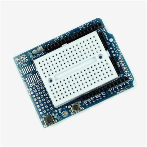 Arduino Uno Prototype Shield With Mini Breadboard Syb Proto Shied