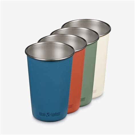 Stainless Steel Pint Cup 16 Oz 4 Pack Klean Kanteen