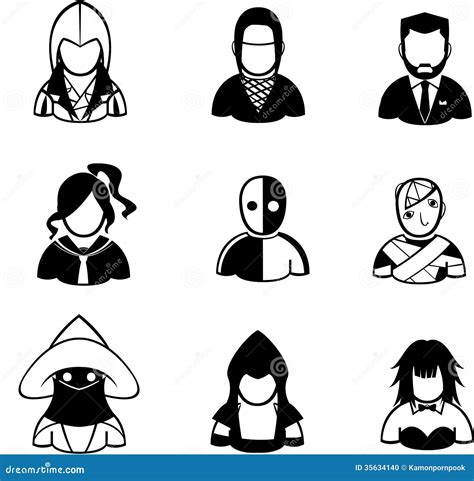 People icon stock vector. Illustration of mustache, people - 35634140