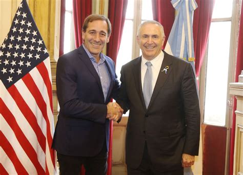 Marc Robert Stanley En La Plata Garro Recibi Al Embajador De Estados