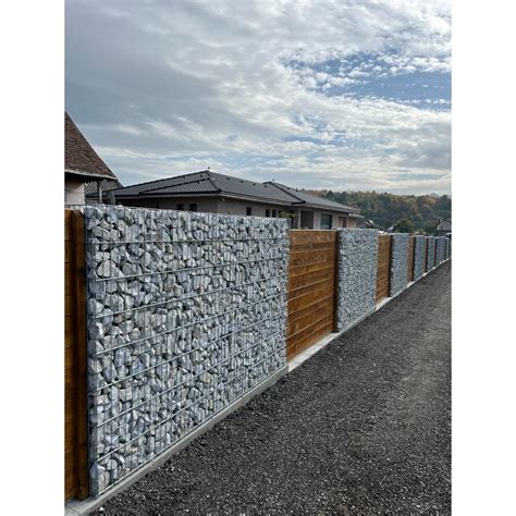 Gard Gabion Rotanis Din Panou Drept Carcasa Metalica Zincat