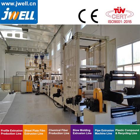 Jwell Pet Twin Screw Extruder Dyer Free Vented Pet Sheet Production