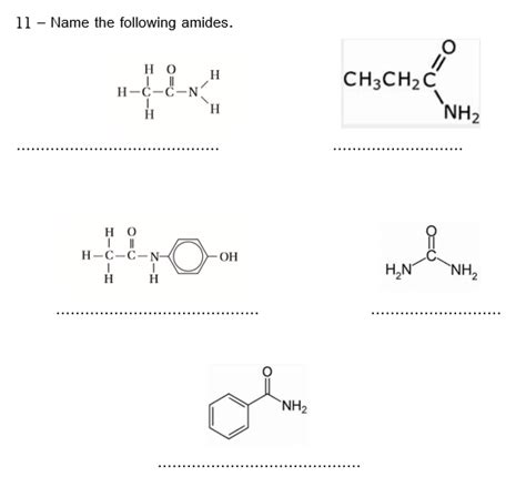 Solved 11 Name The Following Amides Chegg