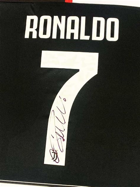 Authentically Signed Cristiano Ronaldo Signed Shirt- Juventus – Mounts ...