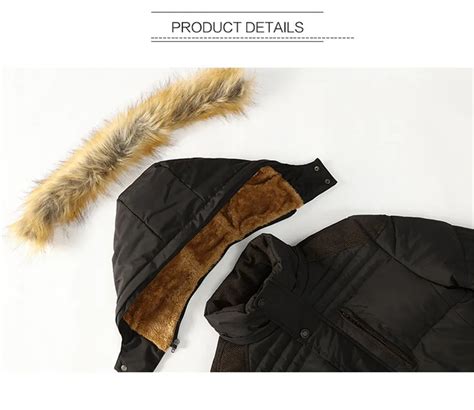 RUELK меховой воротник с капюшоном мужская зимняя куртка Новая мода ...