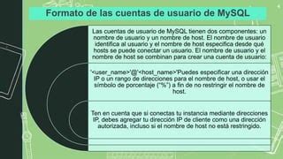 Gesti N De La Cuenta De Usuario Mysql Pdf Descarga Gratuita